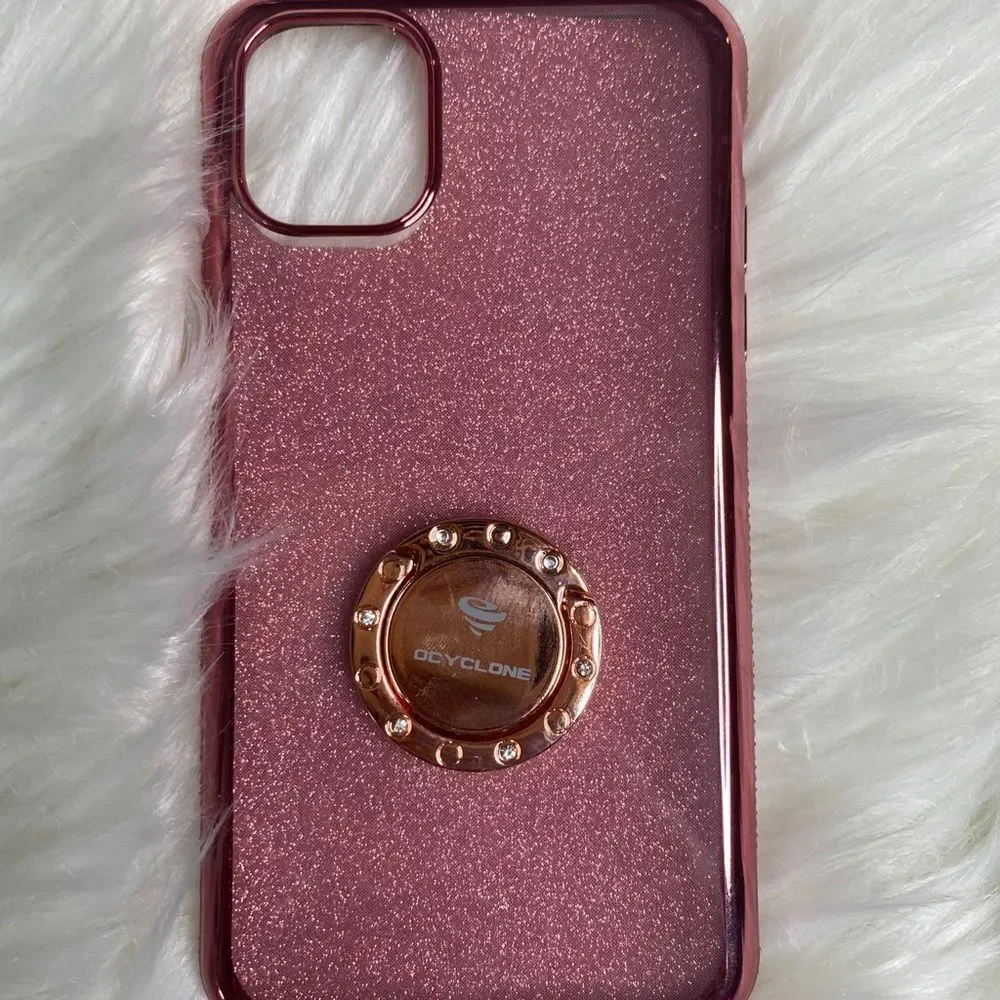 Pink Glitter OCYCLONE for iPhone 11 Case